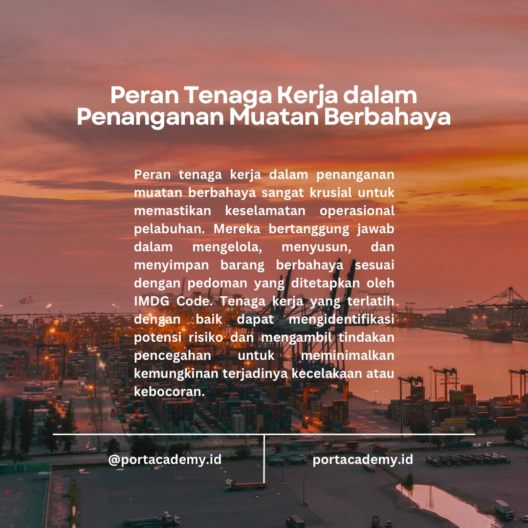 Peran Petugas dan Tenaga Kerja dalam Penanganan Muatan Berbahaya Menggunakan IMDG Code