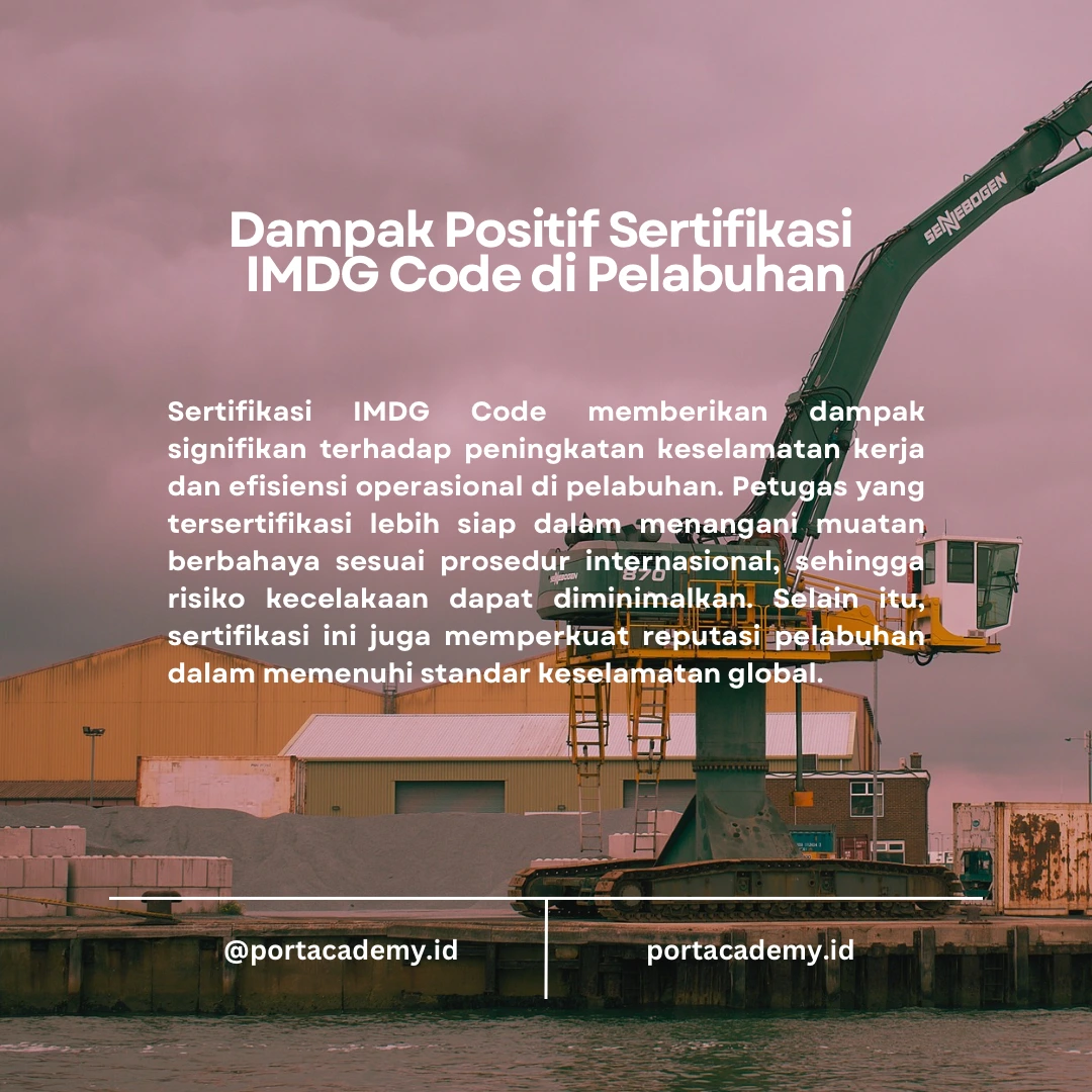 Pentingnya Pelatihan dan Sertifikasi IMDG Code bagi Petugas dan Tenaga Kerja di Pelabuhan