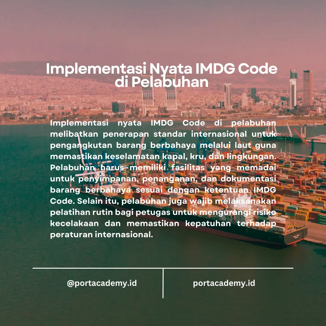 Pentingnya Pelatihan IMDG Code dalam Manajemen Kargo
