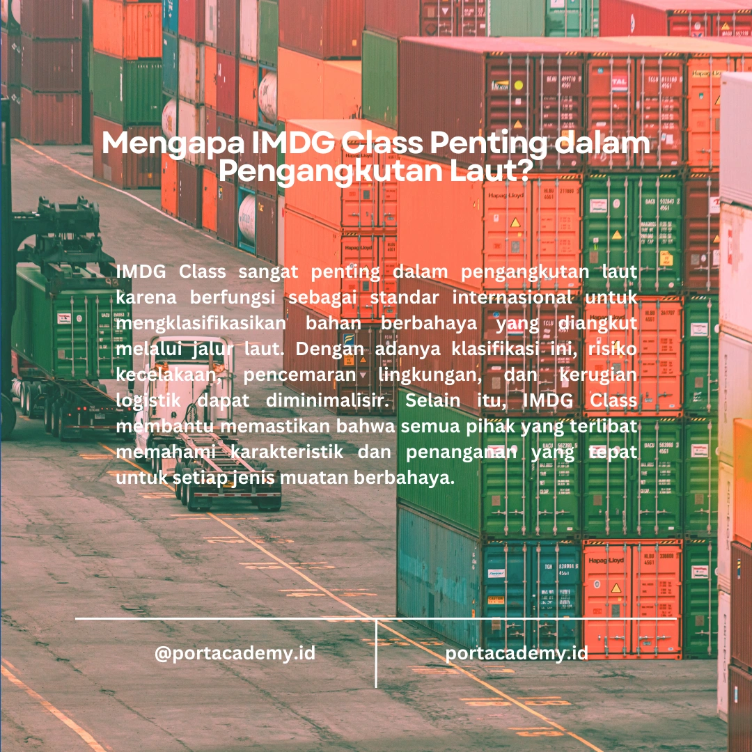 IMDG Class: Pengelompokan Barang Berbahaya dalam Pengangkutan Laut