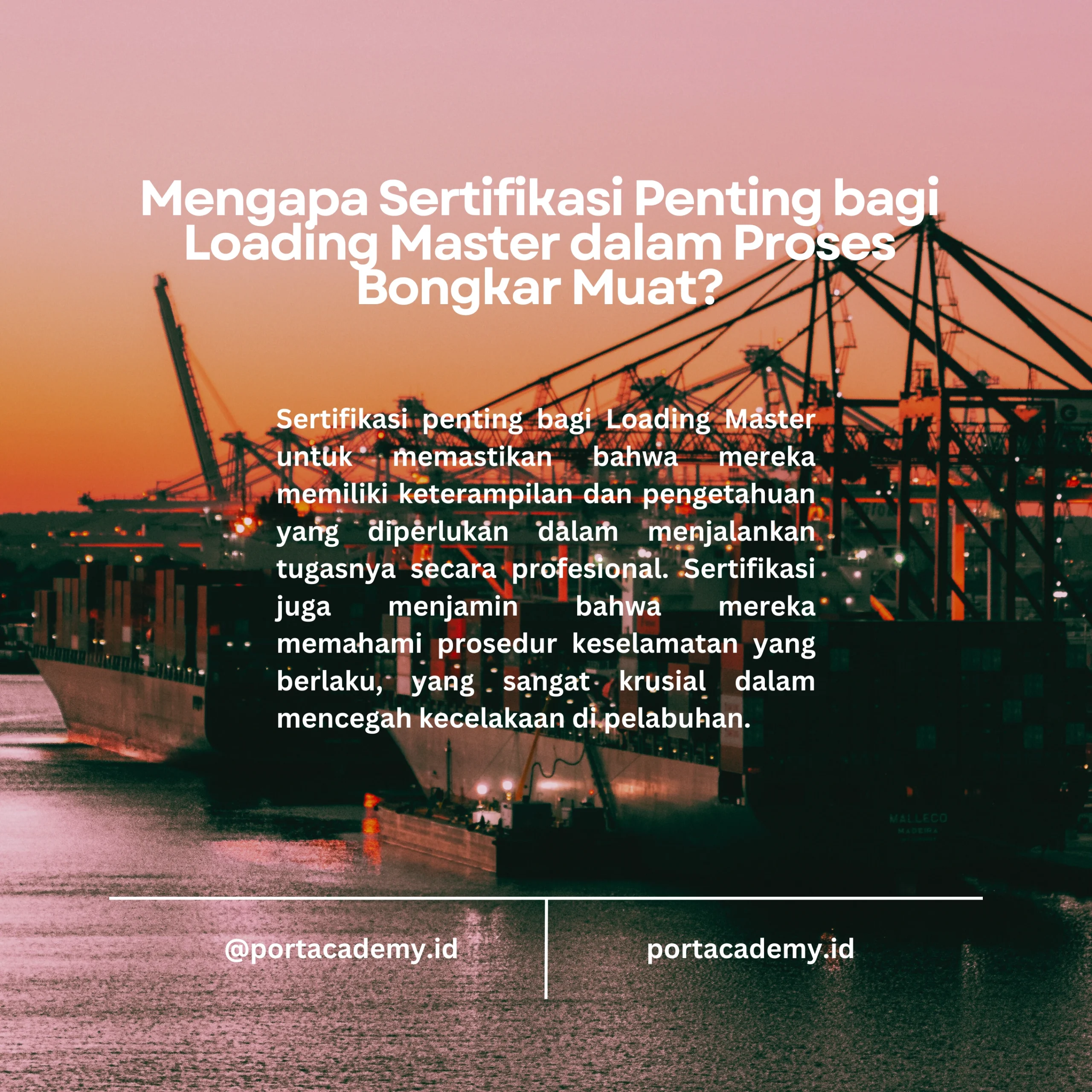 Loading Master Adalah: Peran dan Tanggung Jawab dalam Proses Muat dan Bongkar di Pelabuhan