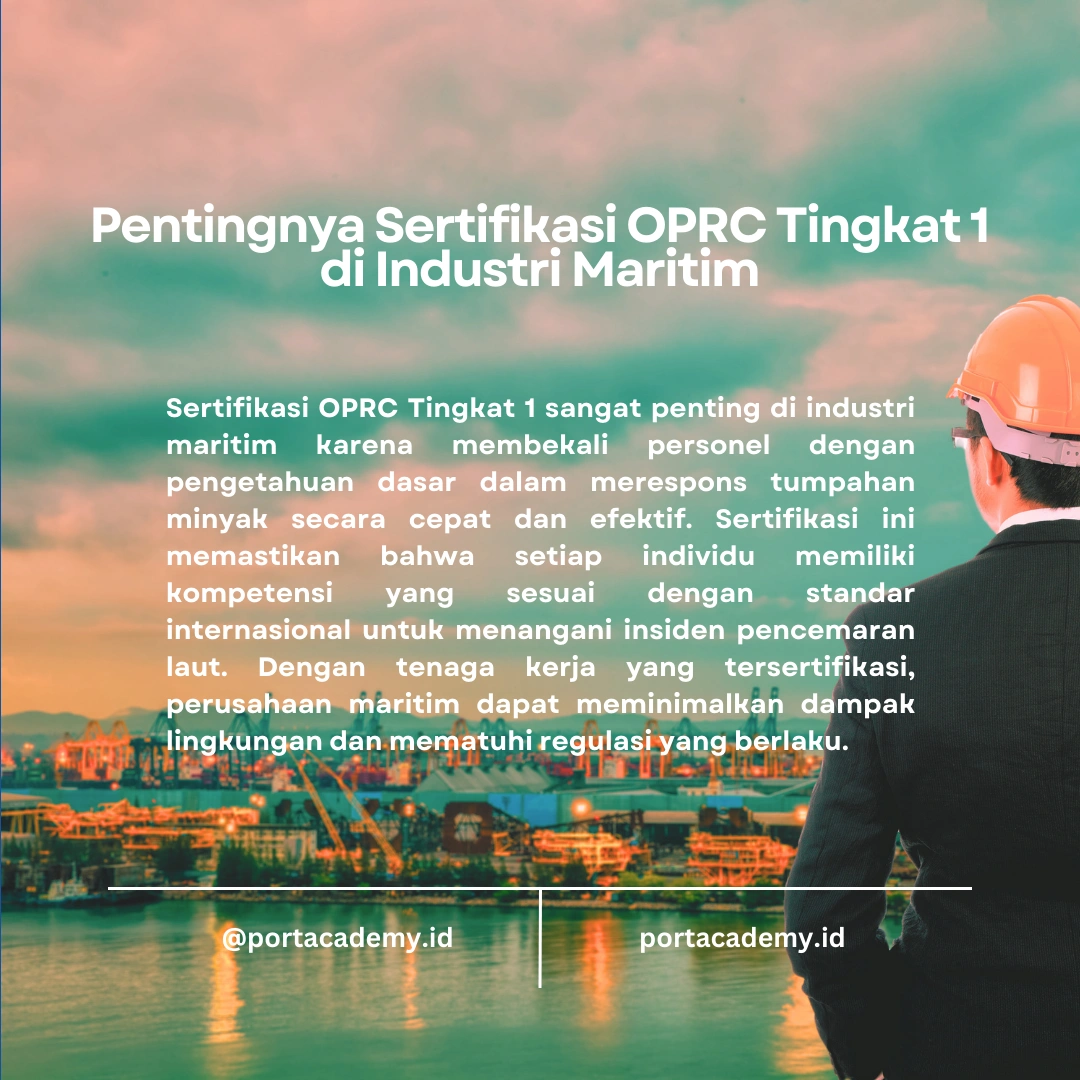 Panduan Sertifikasi OPRC Tingkat 1