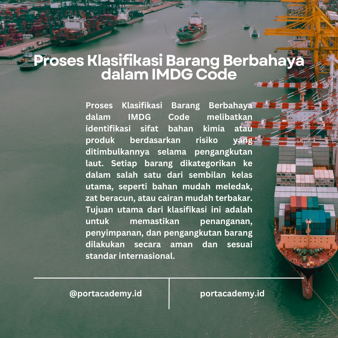 IMDG Class: Pengelompokan Barang Berbahaya dalam Pengangkutan Laut