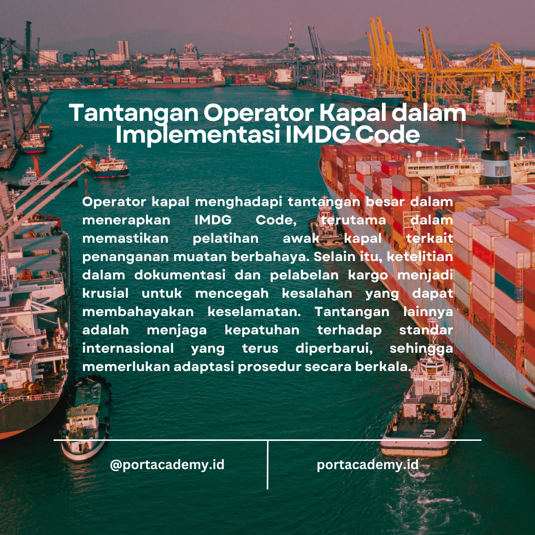 IMDG Code dan Tanggung Jawab Operator Kapal