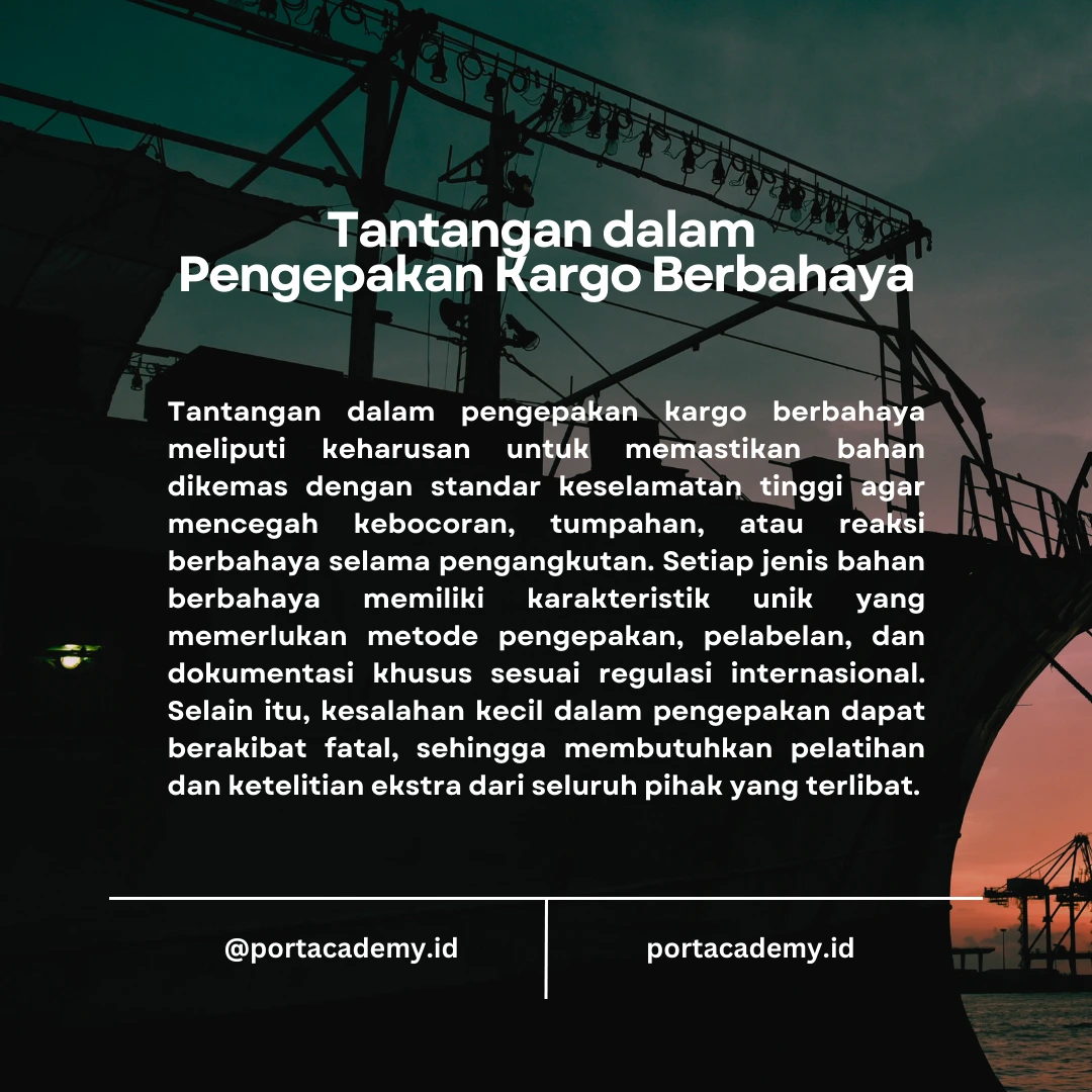 Panduan Pengepakan Kargo Berbahaya sesuai IMDG Code