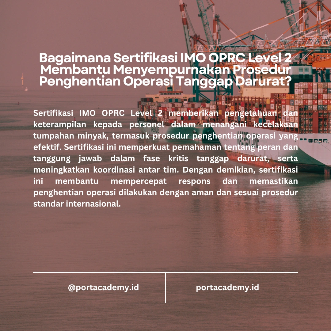 Prosedur Penghentian Operasi Tanggap Darurat (Termination of Response)