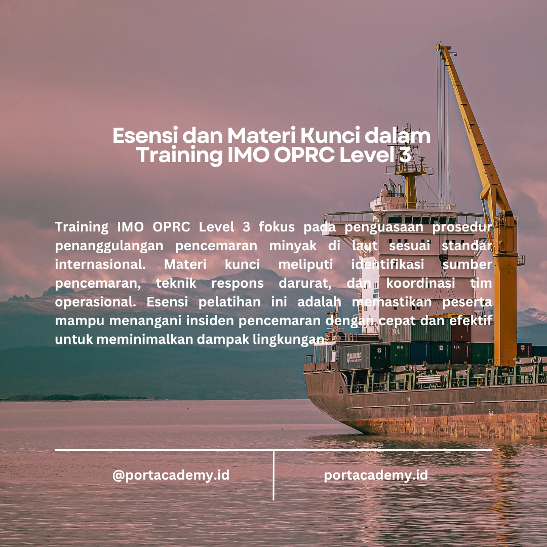 Pelatihan Tingkat 3 dalam Penanggulangan Pencemaran