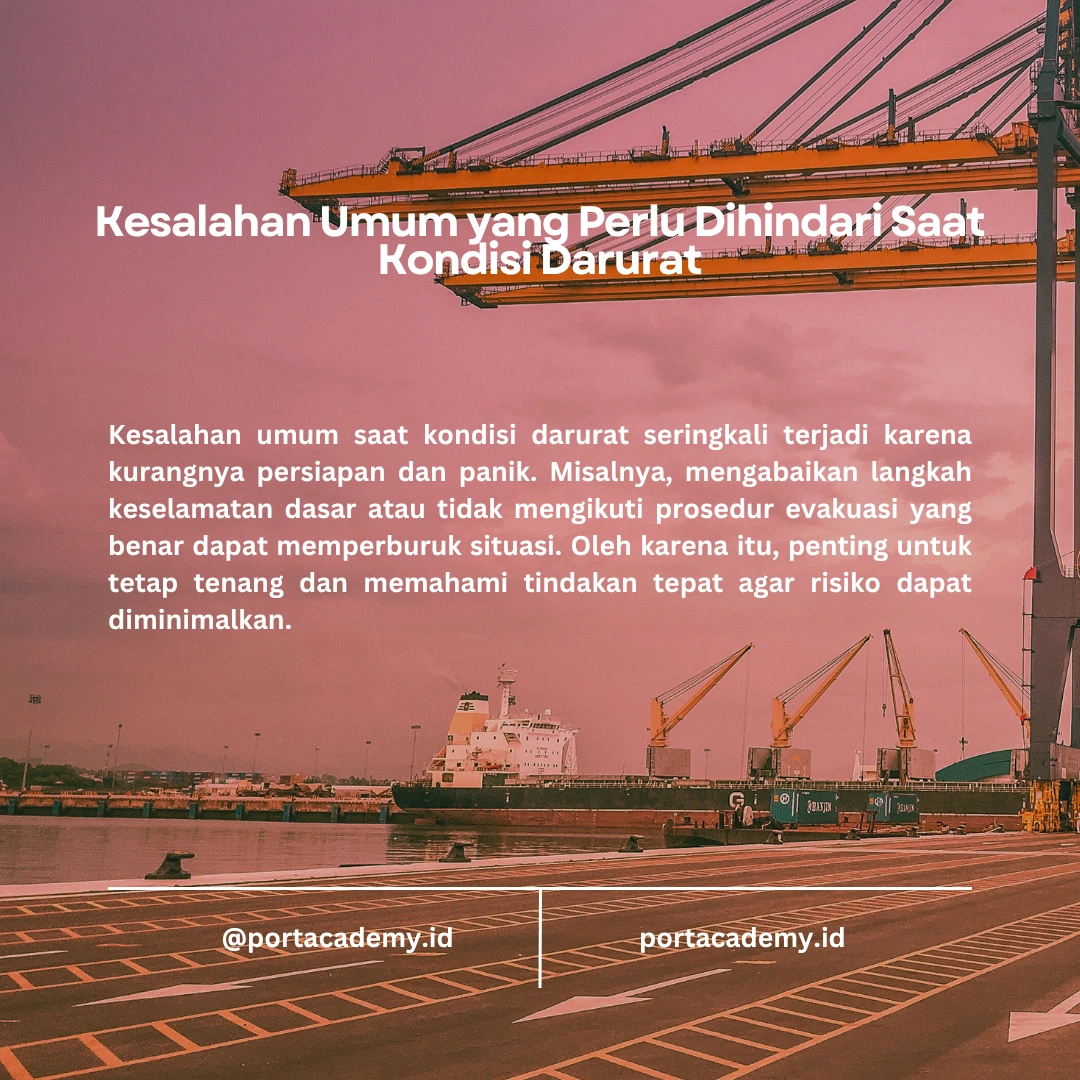 Prosedur Darurat yang Harus Diketahui oleh Operator Mooring Unmooring