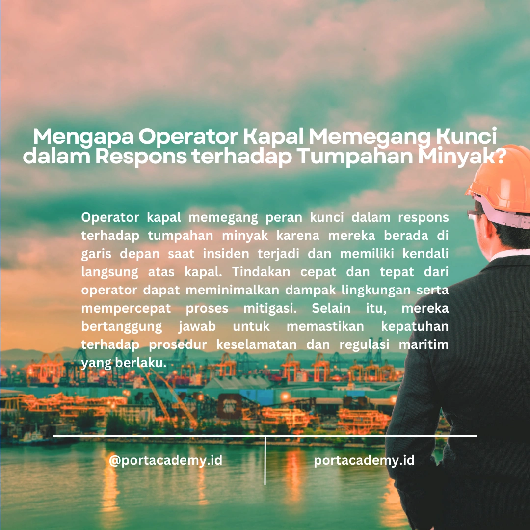 Peran Operator Kapal dalam Menanggulangi Pencemaran Minyak