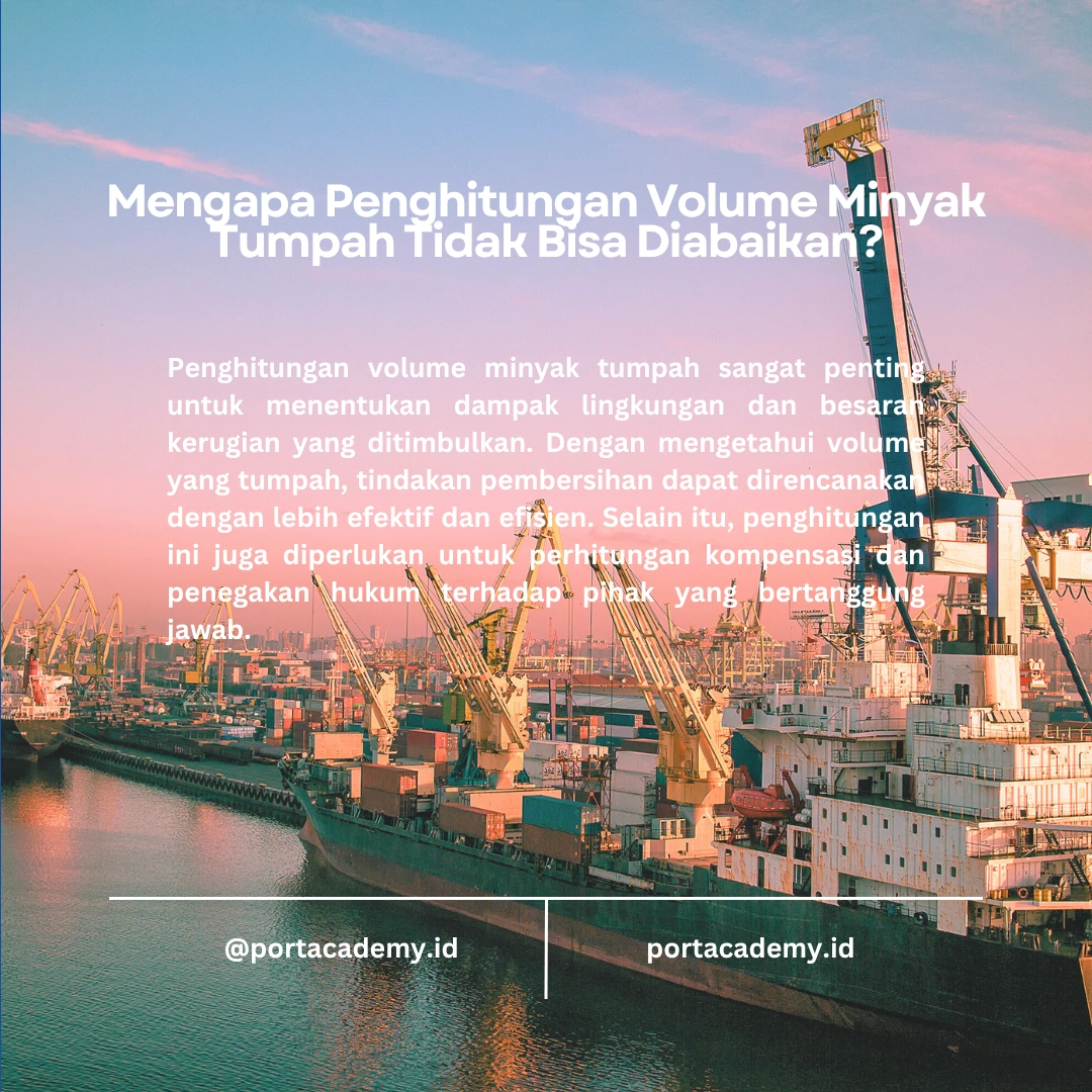 Cara Menghitung Volume Minyak yang Tumpah dan Area yang Terpengaruh