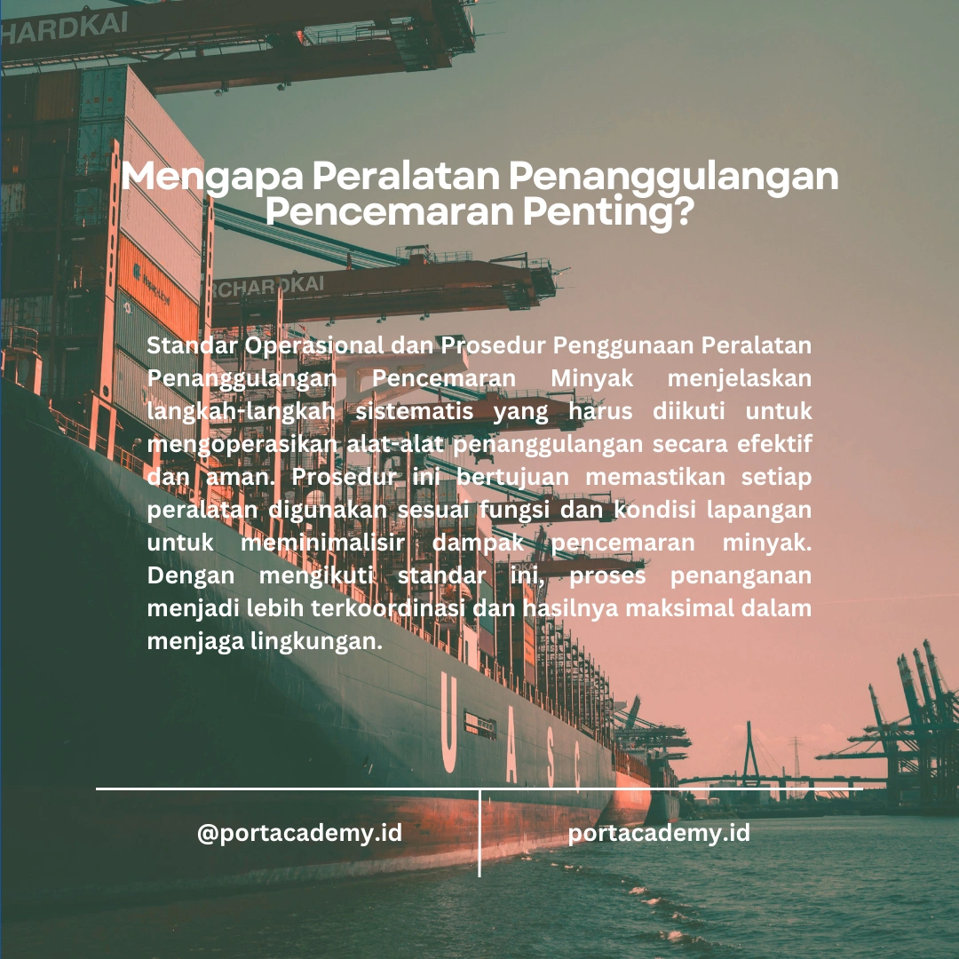 Peralatan Penanggulangan Pencemaran untuk Personil OSR2