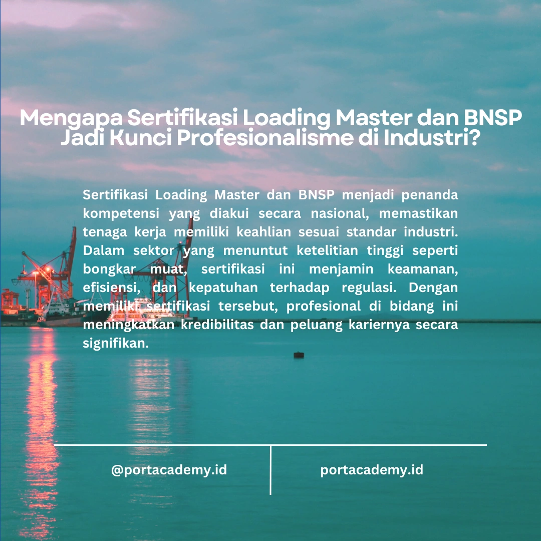Memahami Alur Kerja Loading Master di Fasilitas Pelabuhan