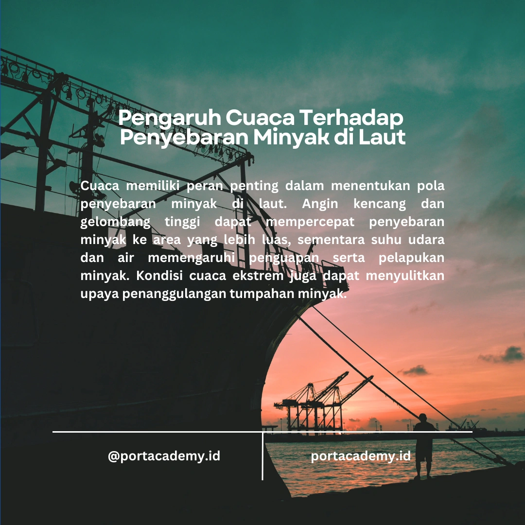 Pengaruh Cuaca dan Gelombang terhadap Penyebaran Minyak di Laut