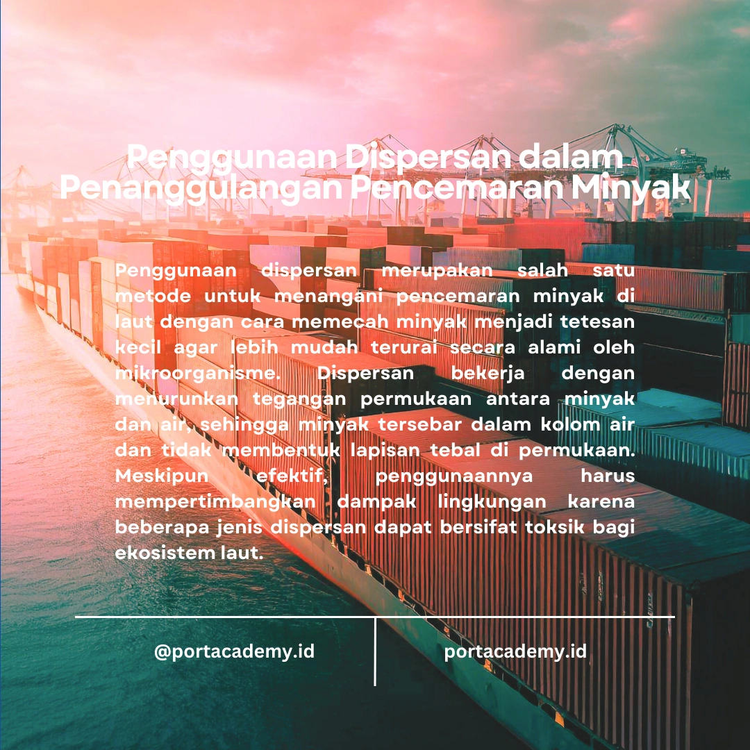 Strategi Penggunaan Dispersan dalam Penanggulangan Pencemaran Minyak