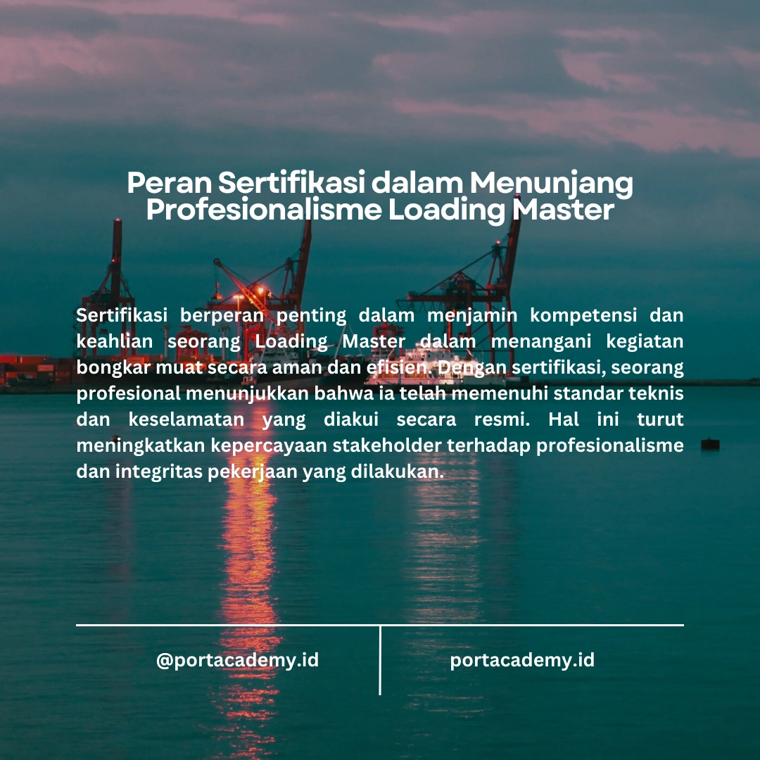 Keahlian Teknis Loading Master dalam Pengaturan Muatan Kapal