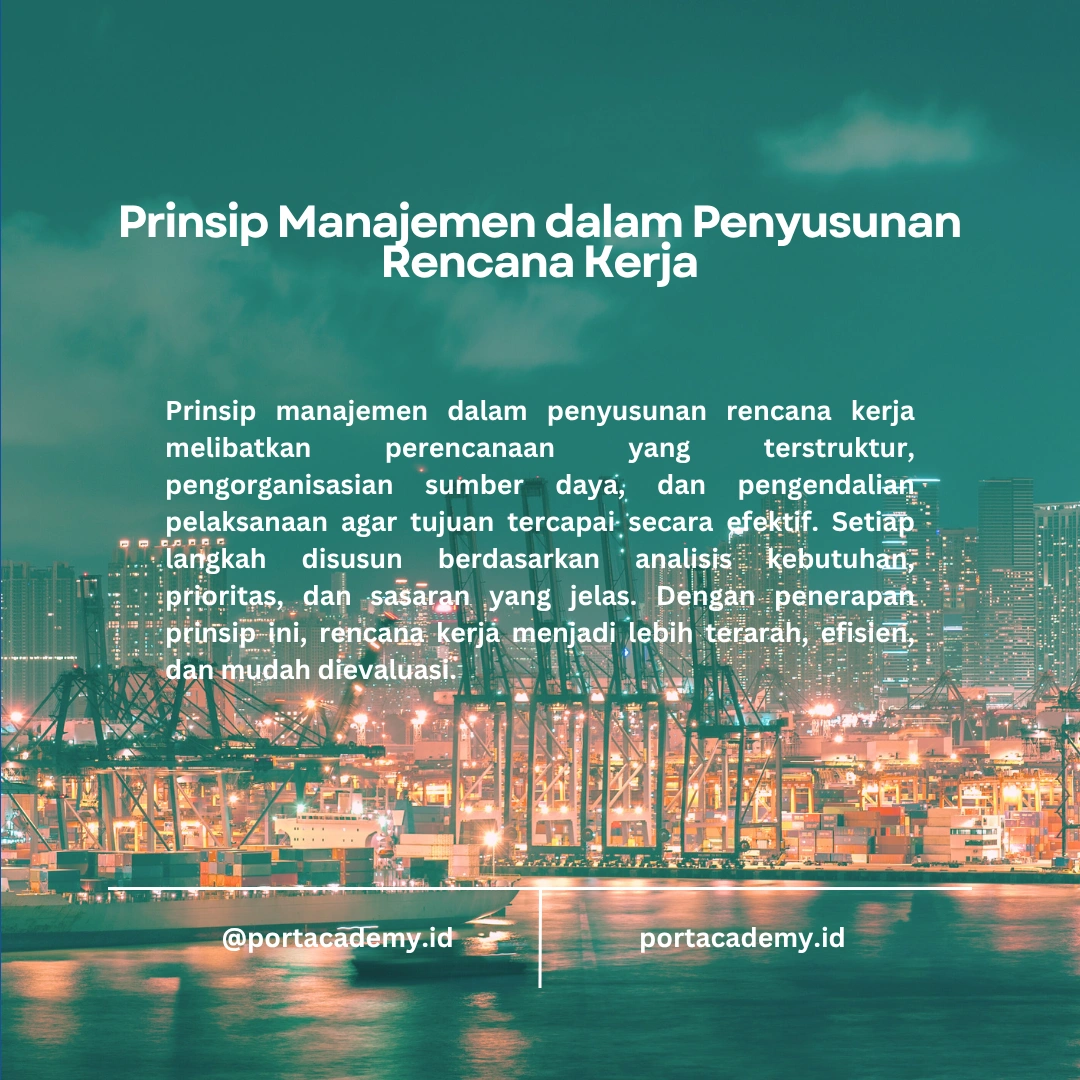 Menyusun Rencana Kerja Operator Terminal dan BUP dengan Manajemen yang Tepat