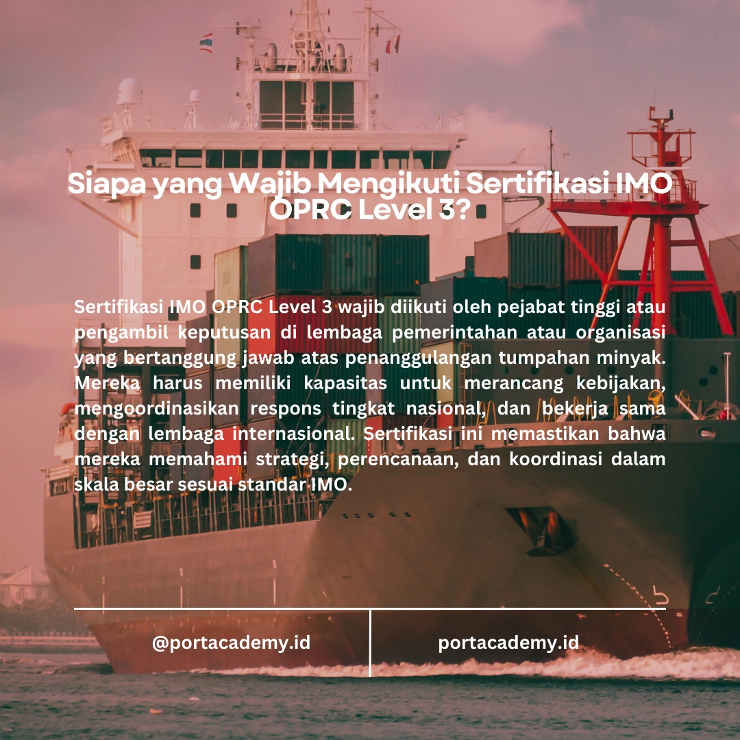 Apa Itu Personil Penanggulangan Pencemaran Tingkat 3 (OSR3)?