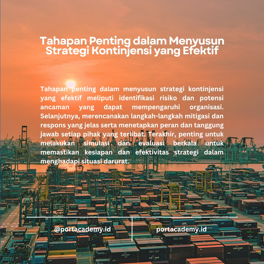 Proses Perencanaan Kontinjensi untuk Insiden Pencemaran Minyak