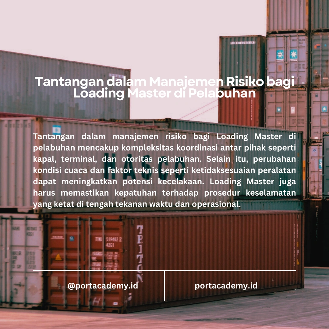 Manajemen Risiko bagi Loading Master di Pelabuhan