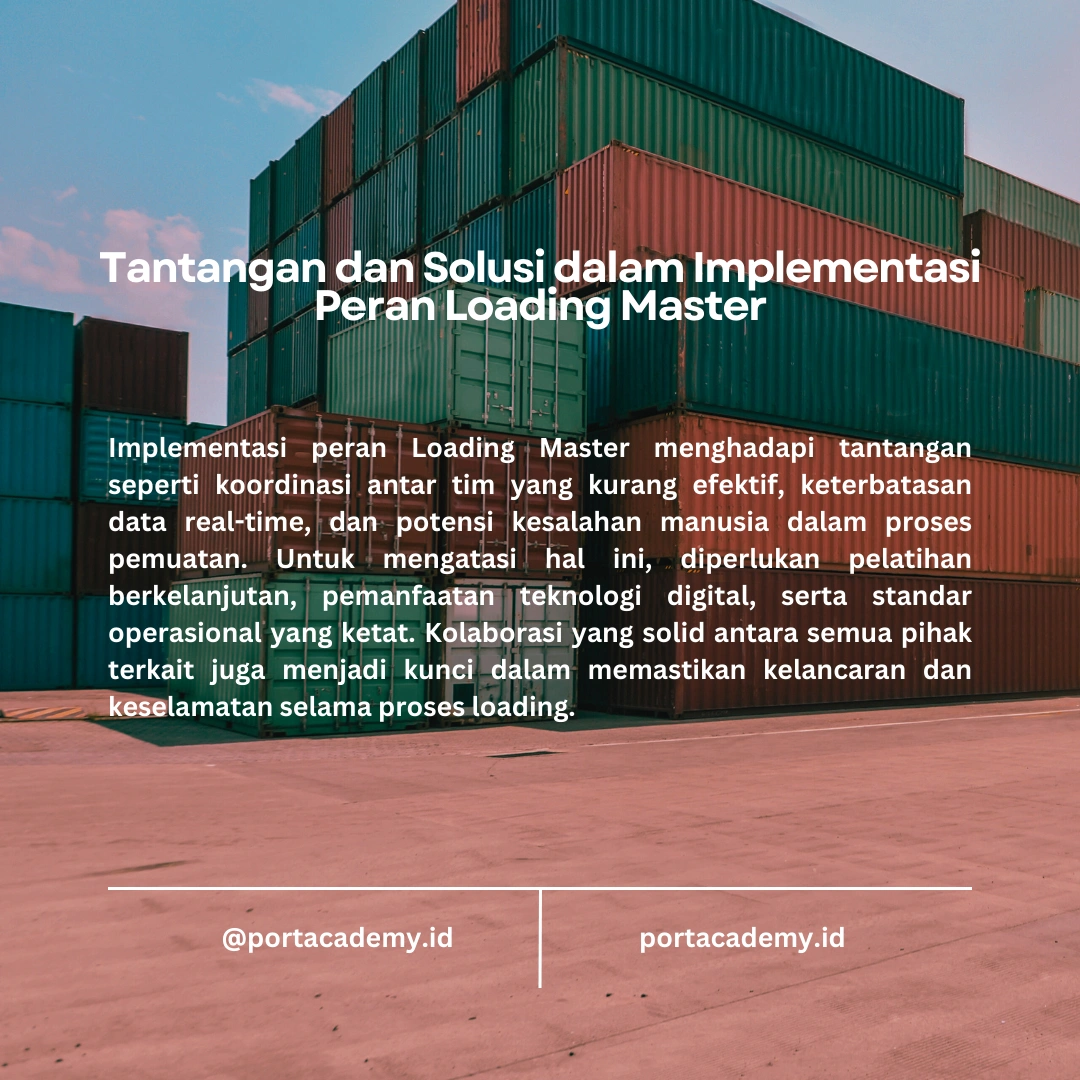 Loading Master dan Pengaruhnya pada Efisiensi Maritim