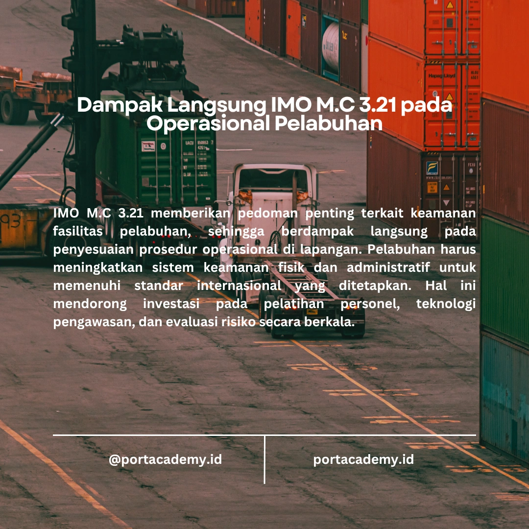 Bagaimana IMO M.C 3.21 Meningkatkan Keamanan Fasilitas Pelabuhan