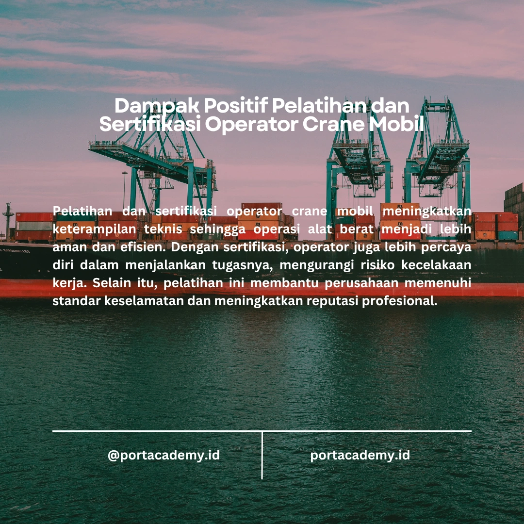 Pelatihan dan Sertifikasi Operator Crane Mobil