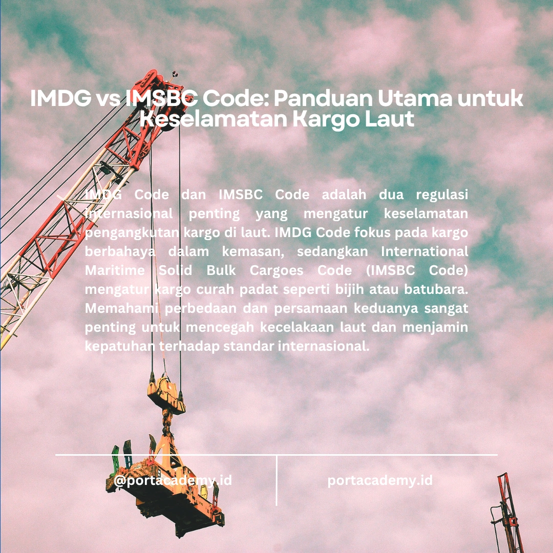 IMDG Code vs IMSBC Code: Perbedaan dan Persamaan