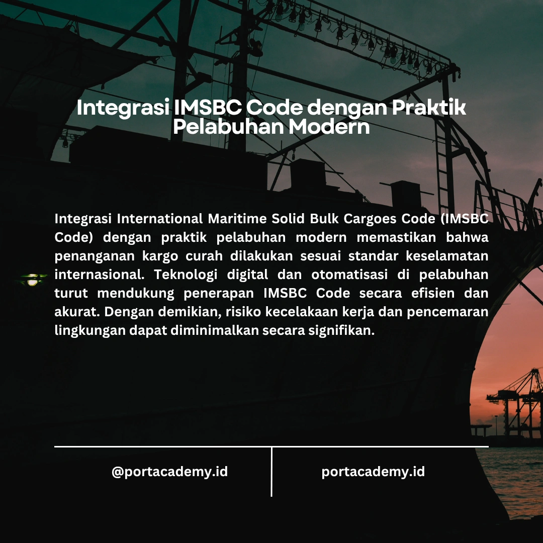 Bagaimana IMSBC Code Mengatur Pengelolaan Kargo Curah