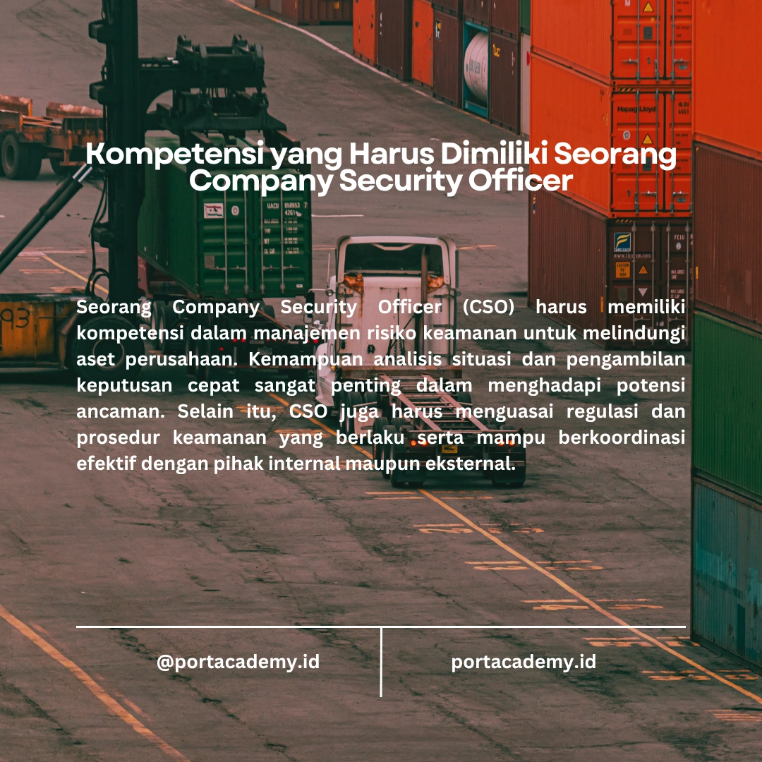 Tugas dan Tanggung Jawab Seorang Company Security Officer