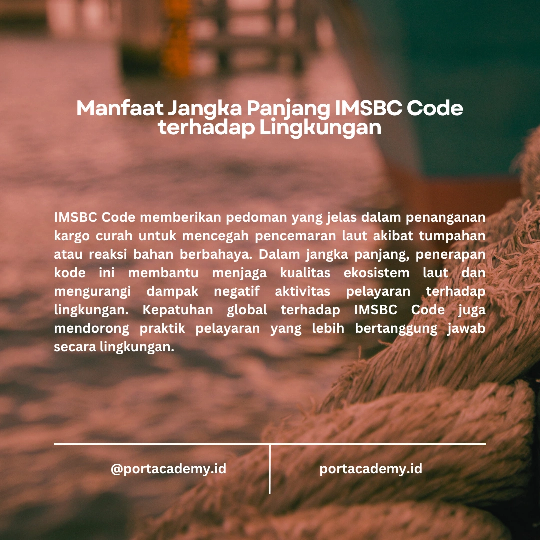 Mengurangi Risiko Lingkungan dengan IMSBC Code