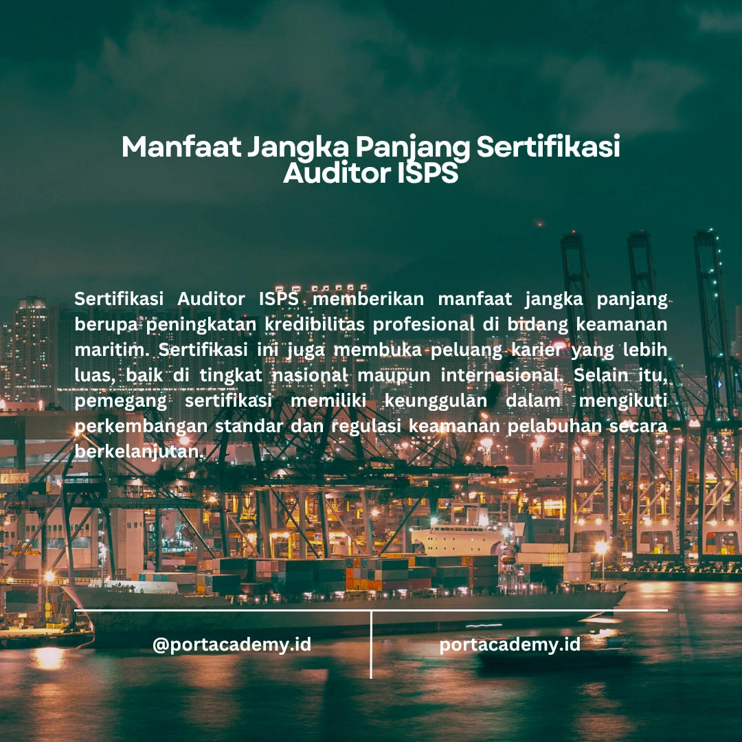 Skill yang Diperlukan untuk Internal Auditor ISPS Code