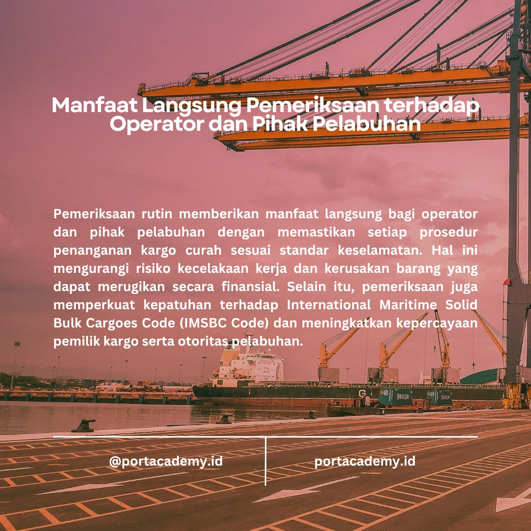 Peran Pemeriksaan Rutin untuk Kepatuhan IMSBC Code