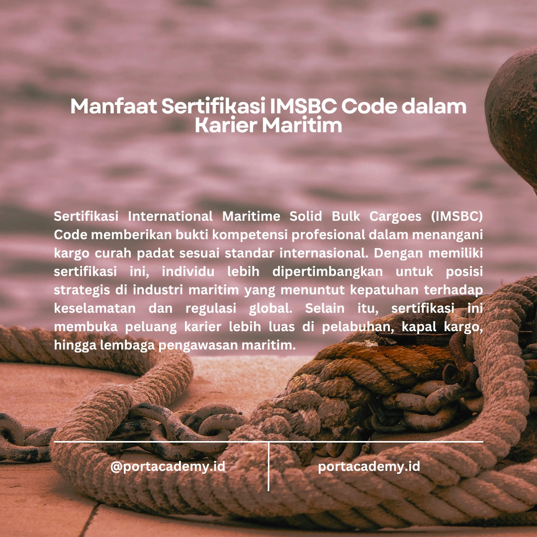 Persiapan untuk Sertifikasi IMSBC Code