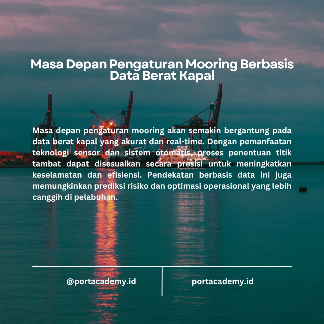 Pengaruh Berat Kapal dalam Pengaturan Mooring