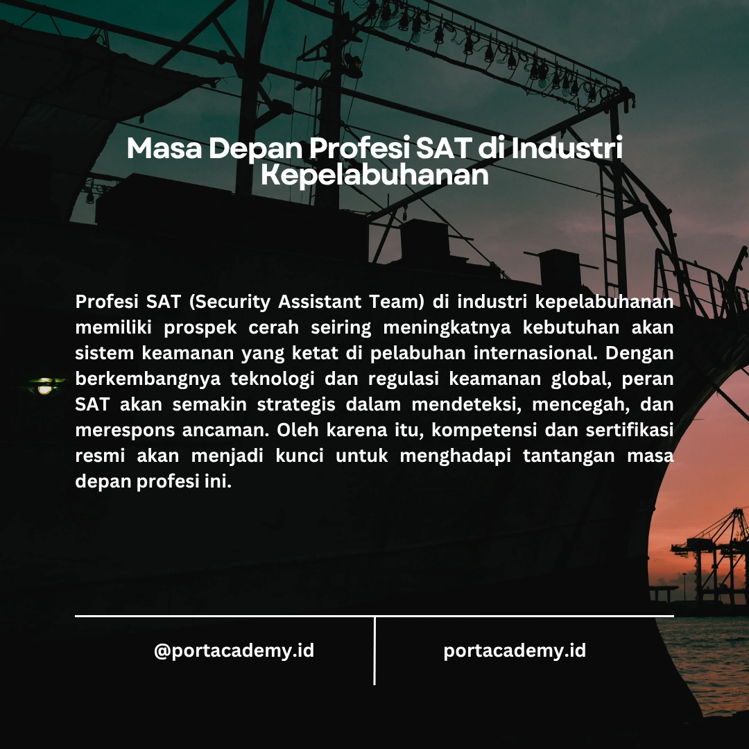 Skill yang Dibutuhkan untuk SAT di Fasilitas Pelabuhan