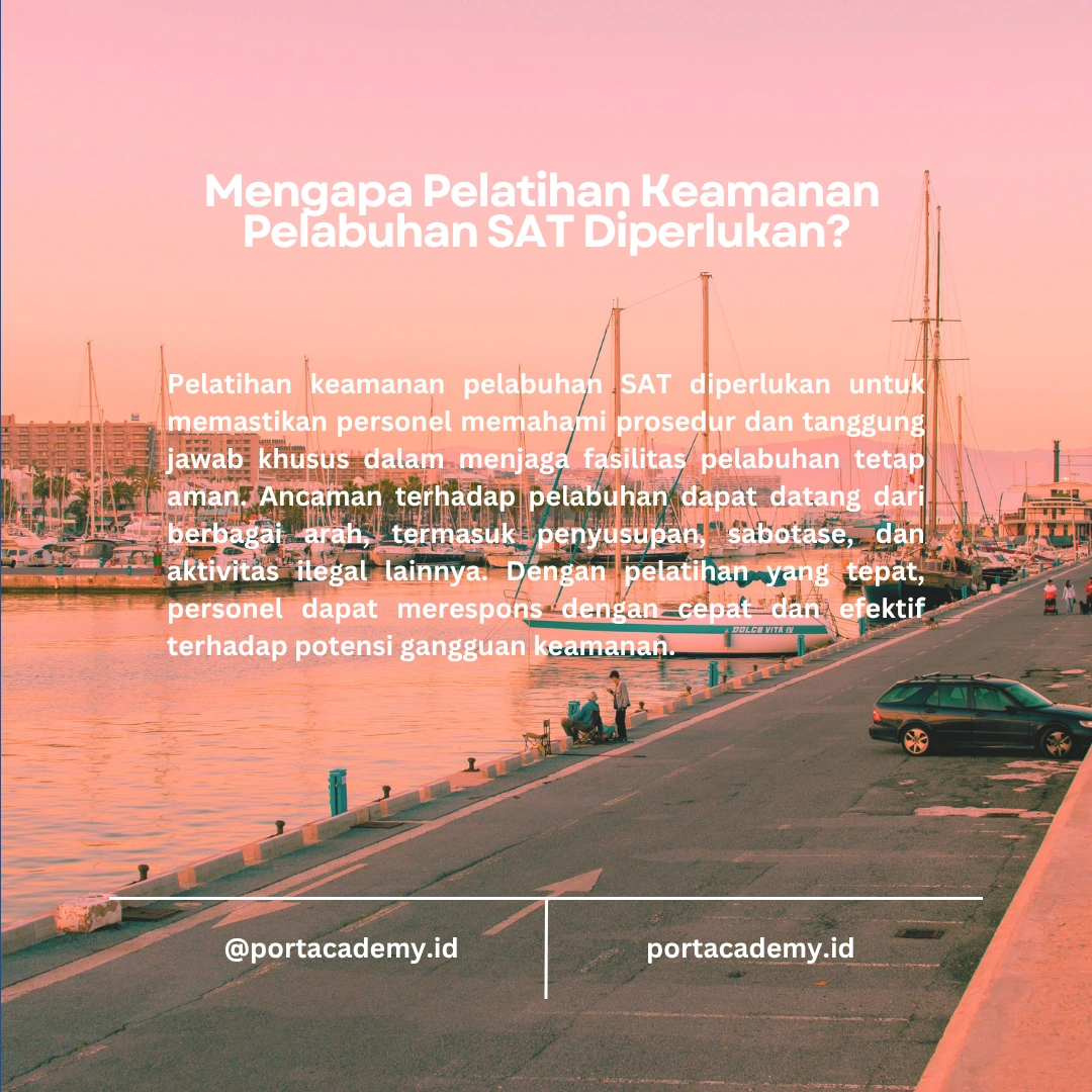 Pelatihan Keamanan Pelabuhan: SAT dengan Tugas Khusus