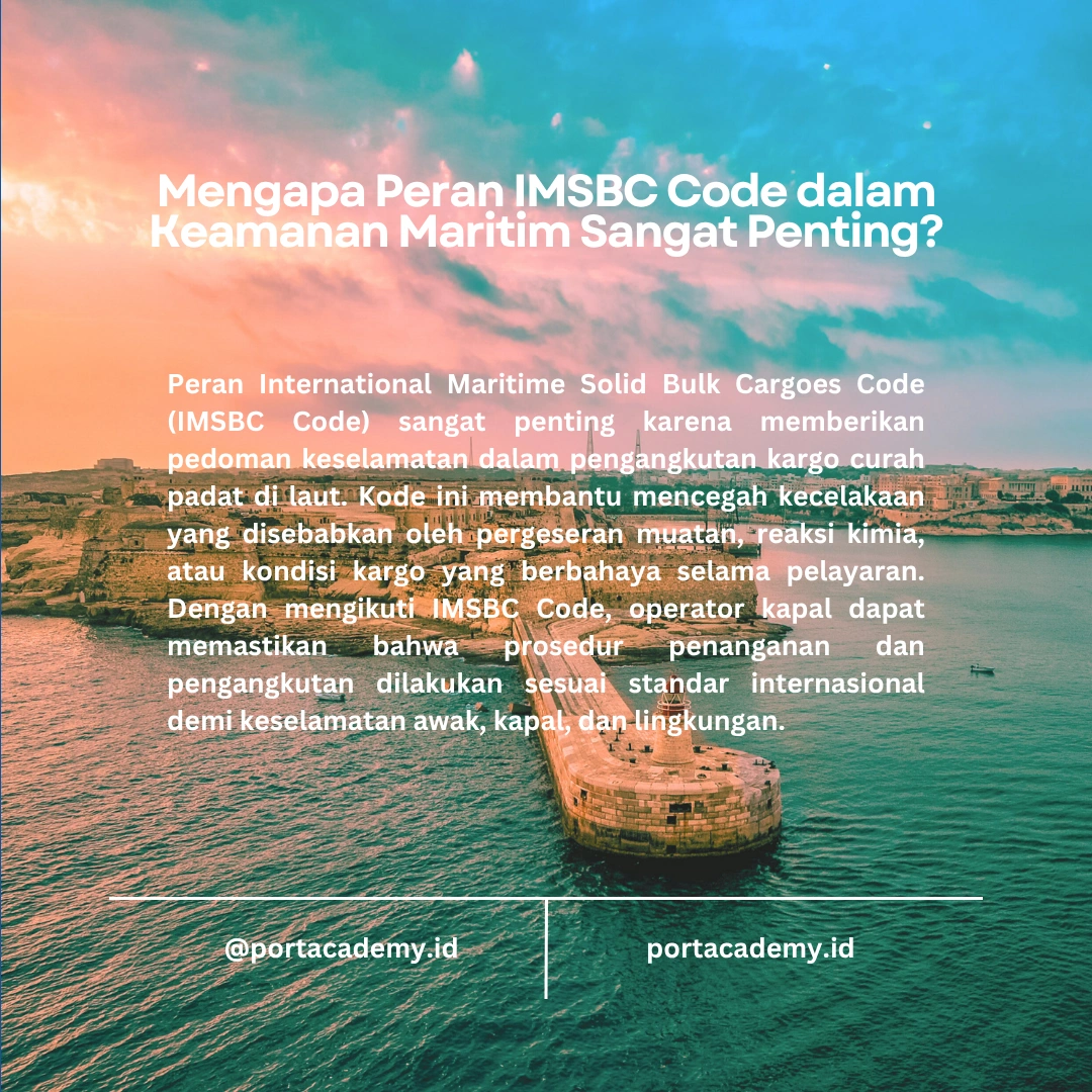 Peran IMSBC Code dalam Keamanan Maritim