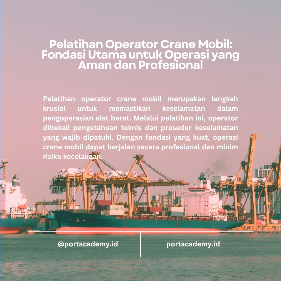 Pelatihan dan Sertifikasi Operator Crane Mobil