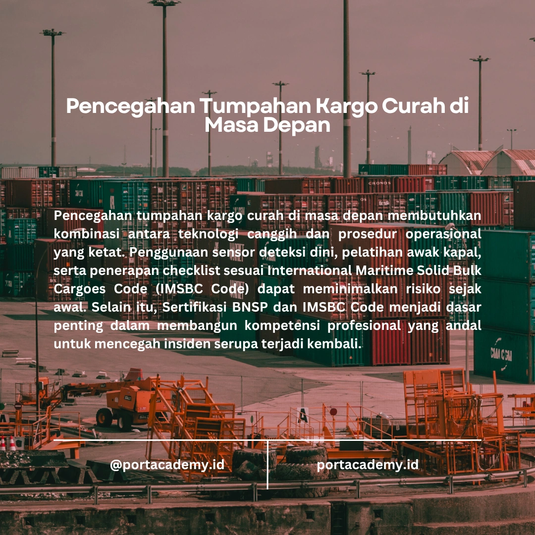 Panduan Mengelola Tumpahan Kargo Curah di Kapal