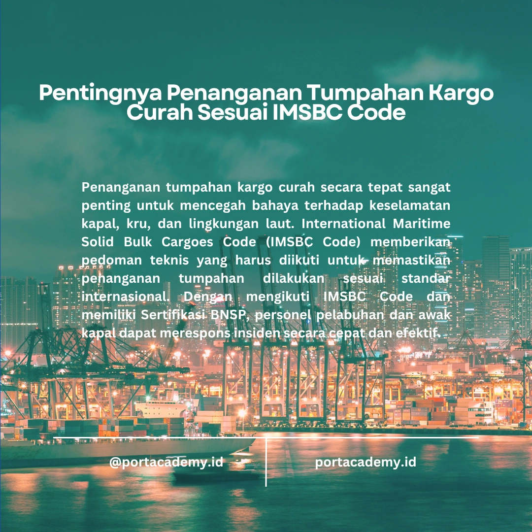 Panduan Mengelola Tumpahan Kargo Curah di Kapal