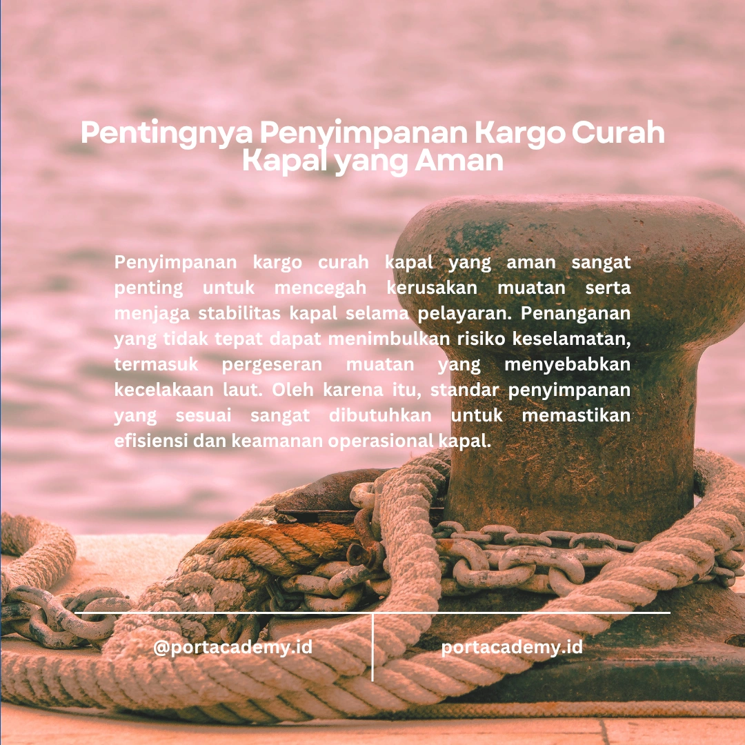 Panduan Penyimpanan Kargo Curah untuk Operator Kapal