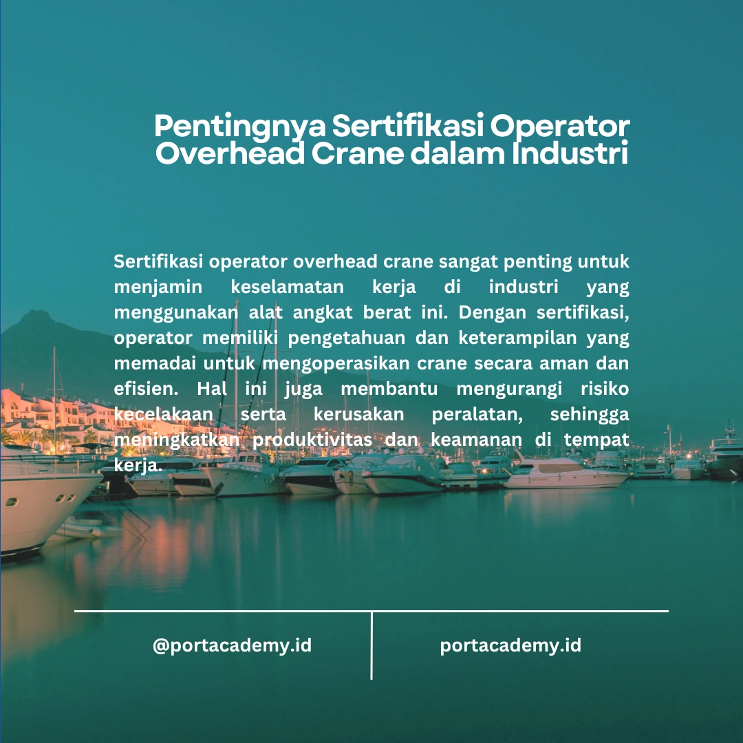 Sertifikasi untuk Operator Overhead Crane