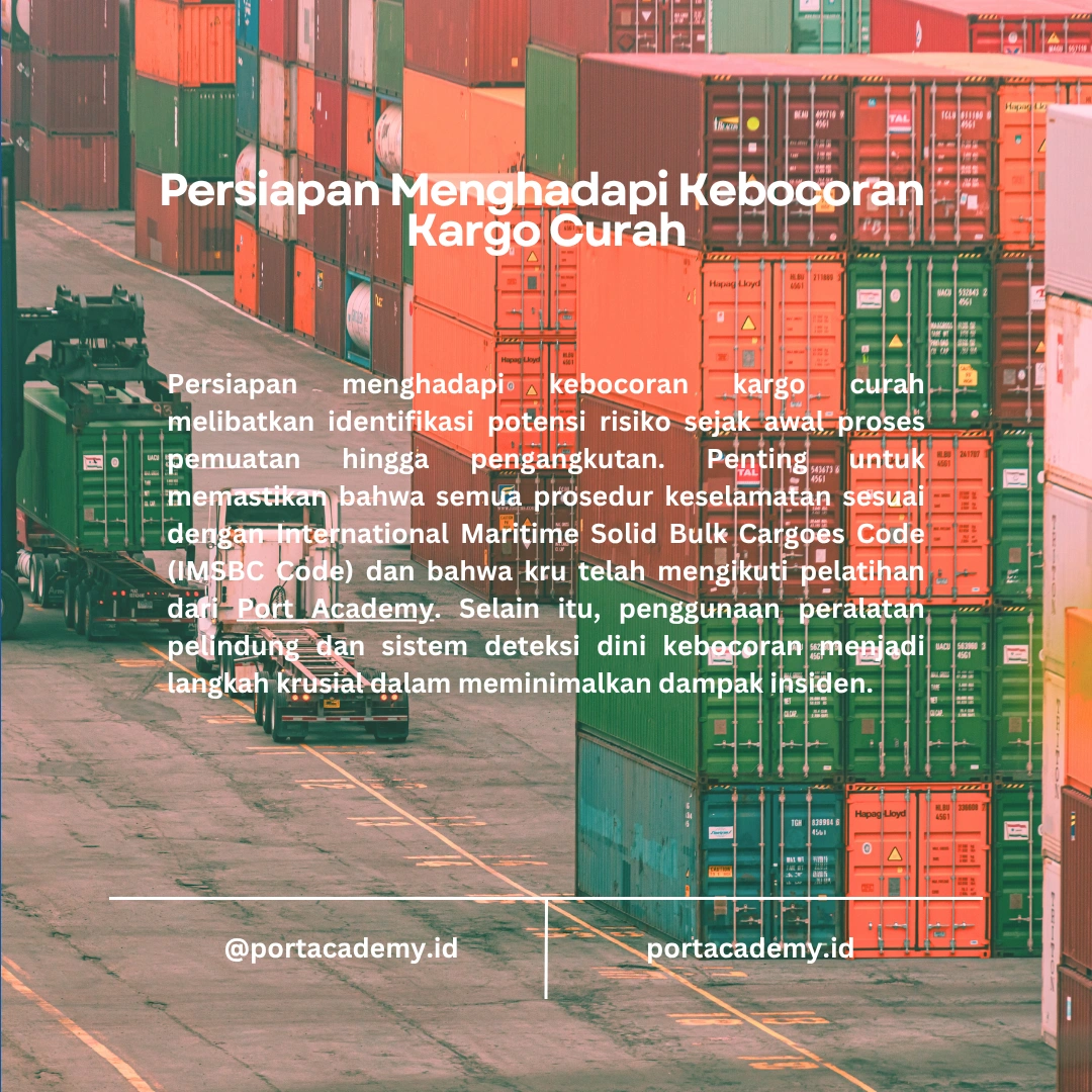 Langkah Menangani Kebocoran pada Kargo Curah
