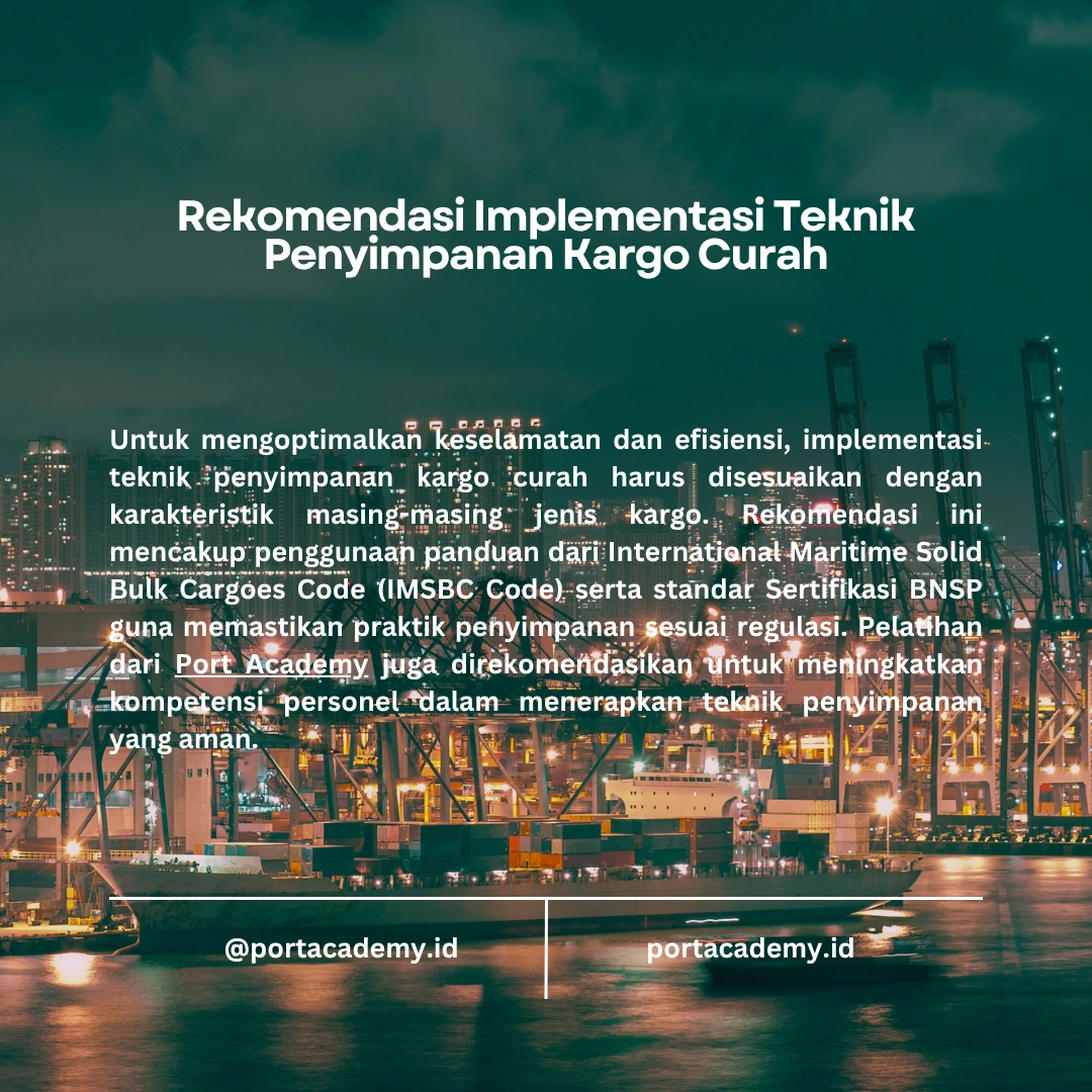 Teknik Penyimpanan Kargo Curah yang Aman