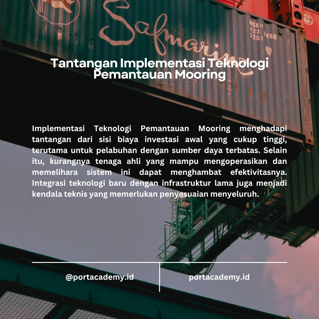 Penggunaan Teknologi untuk Pemantauan Mooring