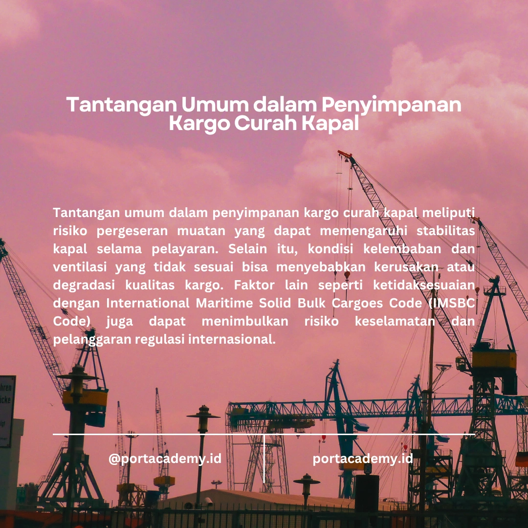 Panduan Penyimpanan Kargo Curah untuk Operator Kapal