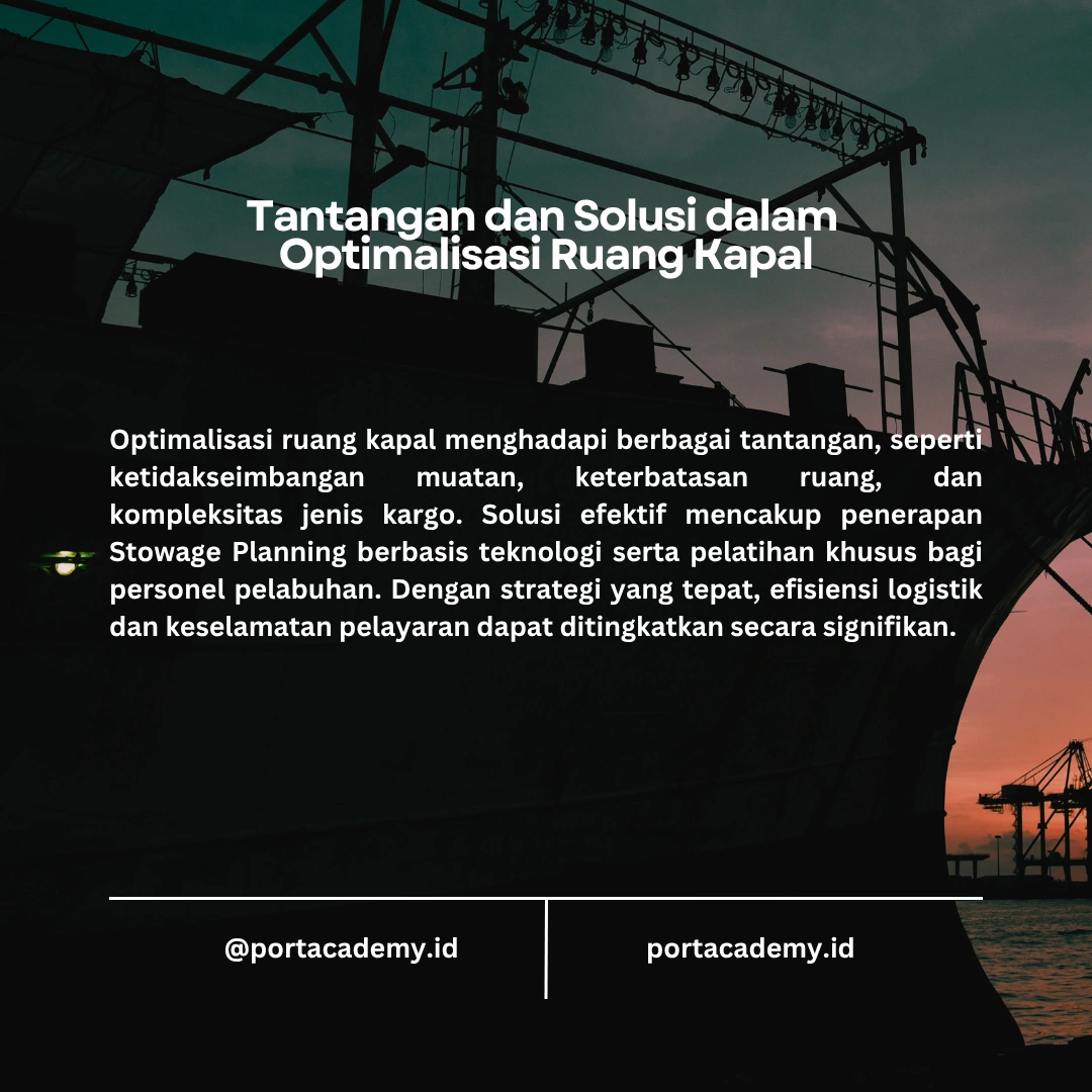 Optimalisasi Ruang Kapal melalui Stowage Planning