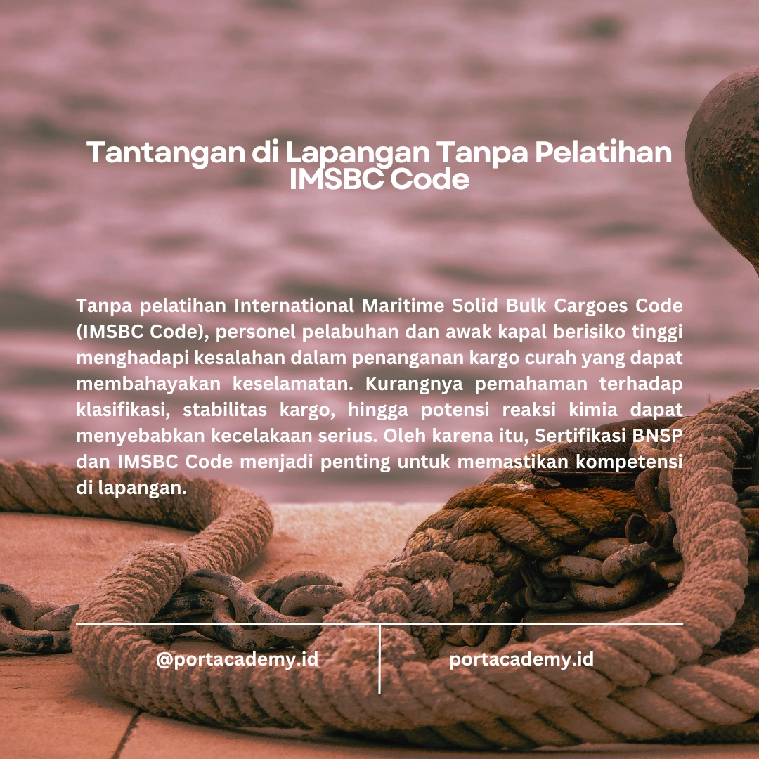 Mengapa Pelatihan IMSBC Code Penting?