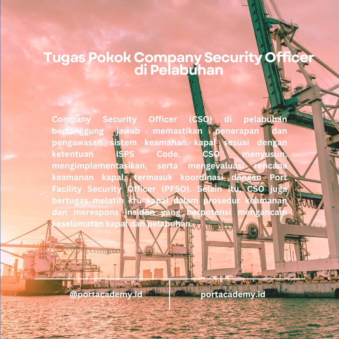 Pentingnya Peran Company Security Officer di Pelabuhan