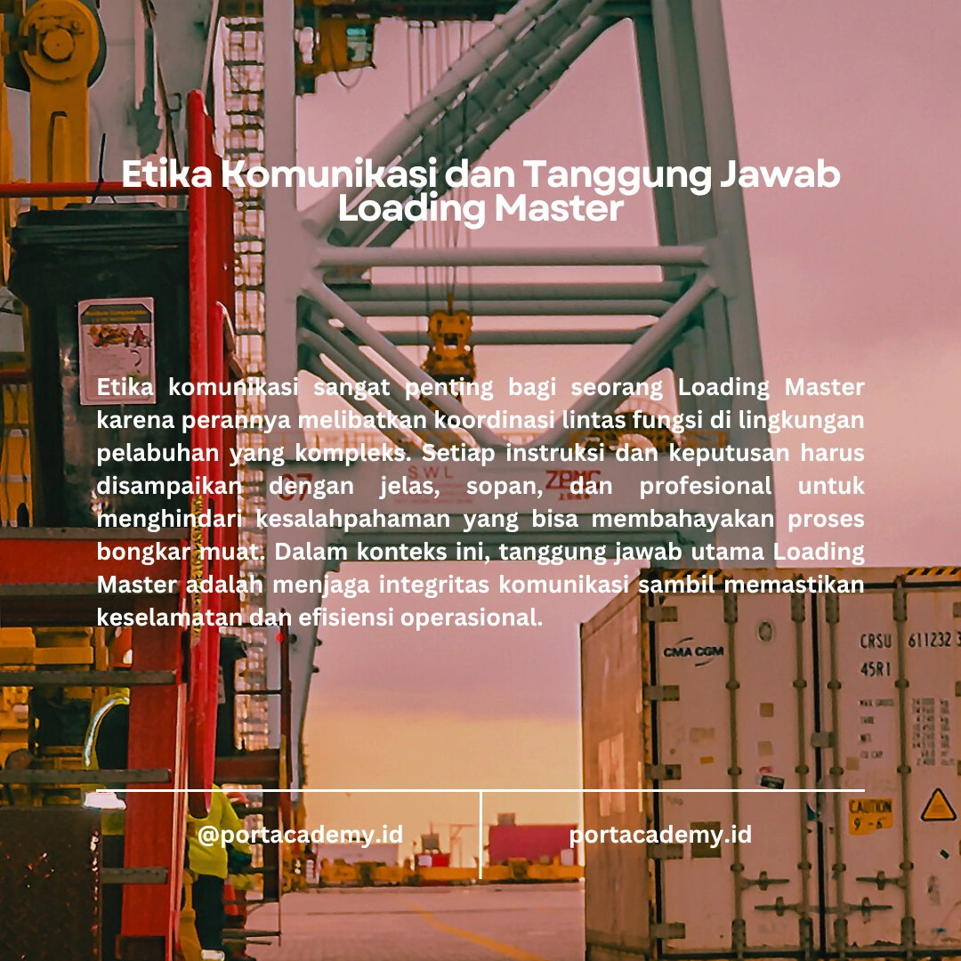 Komunikasi Efektif di Lingkungan Kerja Loading Master